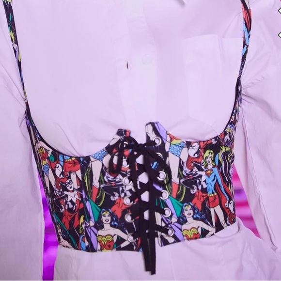 Dolls Kill Jackets & Coats Dolls Kill X Dc Underbust Corset Wonder